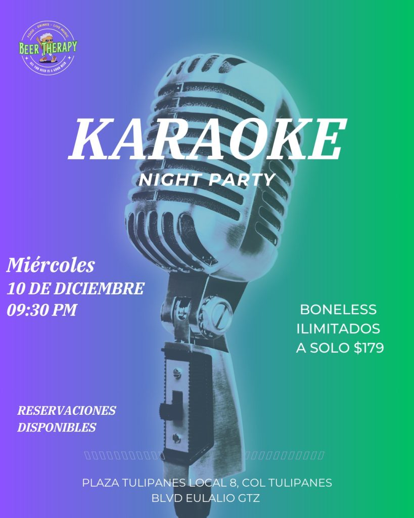 Karaoke Night Party en Beer Therapy