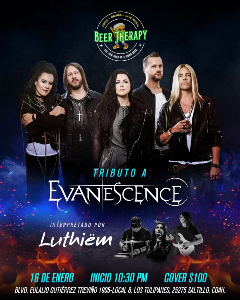 Tributo a EVANESCENCE en Beer Therapy