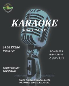 Karaoke Night Party en Beer Therapy
