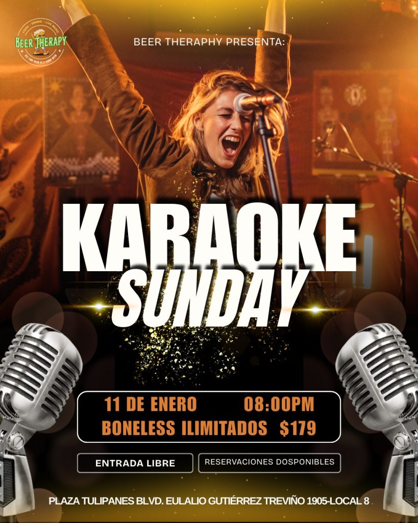 KARAOKE SUNDAY en Beer Therapy