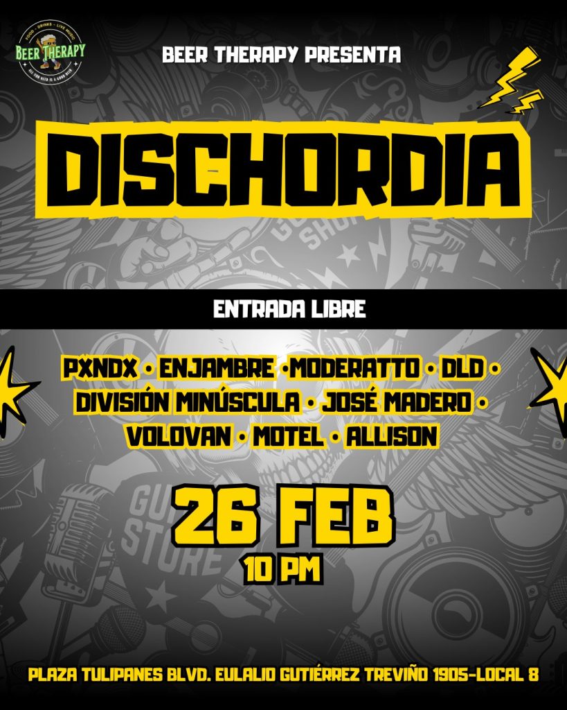 DISCHORDIA en Beer Therapy
