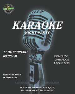 Noche de Karaoke en Beer Therapy