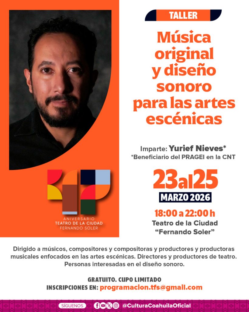 Taller de Aniversario: Música original y diseño sonoro para las artes escénicas
