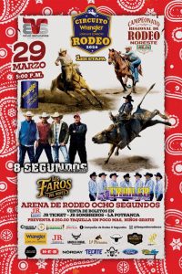 CIRCUITO RODEO WRANGLER 1RA ETAPA en la Arena 8 Segundos