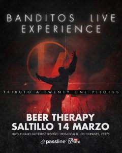 Tributo a Twenty One Pilots en Beer Therapy