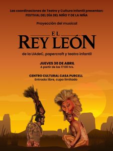 Proyección del musical Rey León