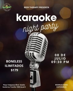 Karaoke Night Party en Beer Therapy