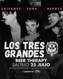 Tributo a Los Tres Grandes en Beer Therapy