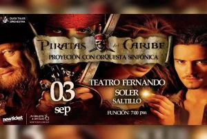 PIRATAS DEL CARIBE ORQUESTA SINFÓNICA EN VIVO EN SALTILLO
