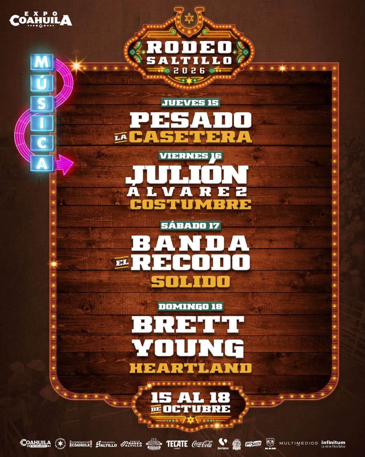 Rodeo Saltillo 2026 - Bienvenidos a Saltillo