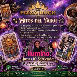 Mitos del Tarot en Pizza Rock