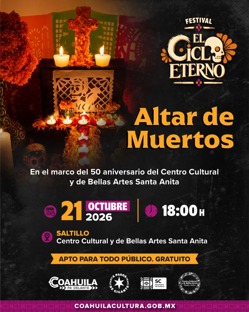 Altar de Muertos por el 50 aniversario del Centro Cultural y de Bellas Artes Santa Anita