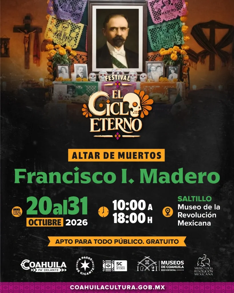 Altar de Muertos a Francisco I. Madero en el Museo de la Revolución Mexicana