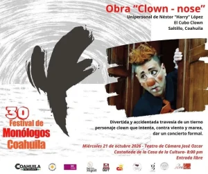 Clown-nose, obra de teatro en la Casa de la Cultura