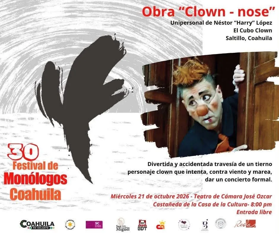Clown-nose, obra de teatro en la Casa de la Cultura