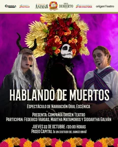 Hablando de muertos, narración oral escénica en Paseo Capital
