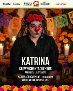 Katrina, clown cuentacuentos con Lola Vargas en Paseo Capital