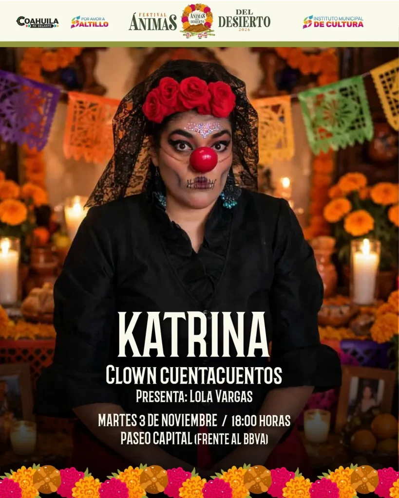 Katrina, clown cuentacuentos con Lola Vargas en Paseo Capital