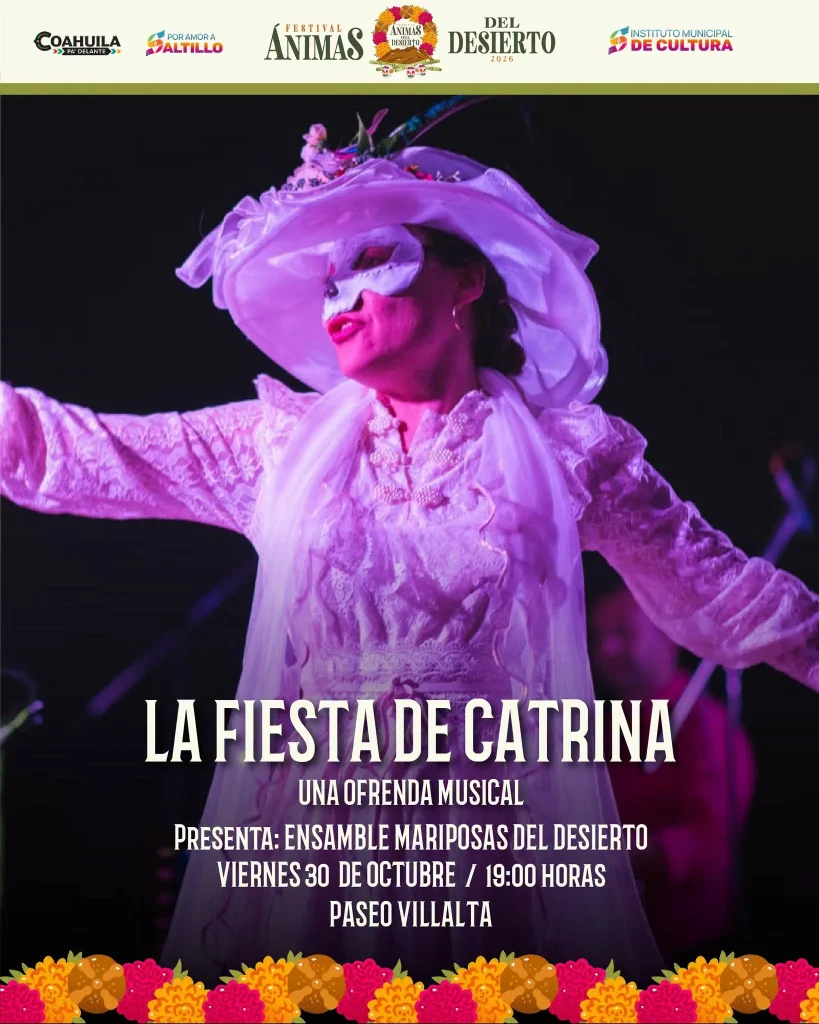 La Fiesta de Catrina, una ofrenda musical en Paseo Villalta