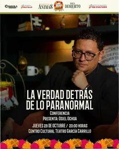 La verdad detrás de lo paranormal, conferencia en el Teatro García Carrillo