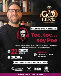 Toc, toc… soy Poe, lectura dramatizada en Taberna El Cerdo de Babel