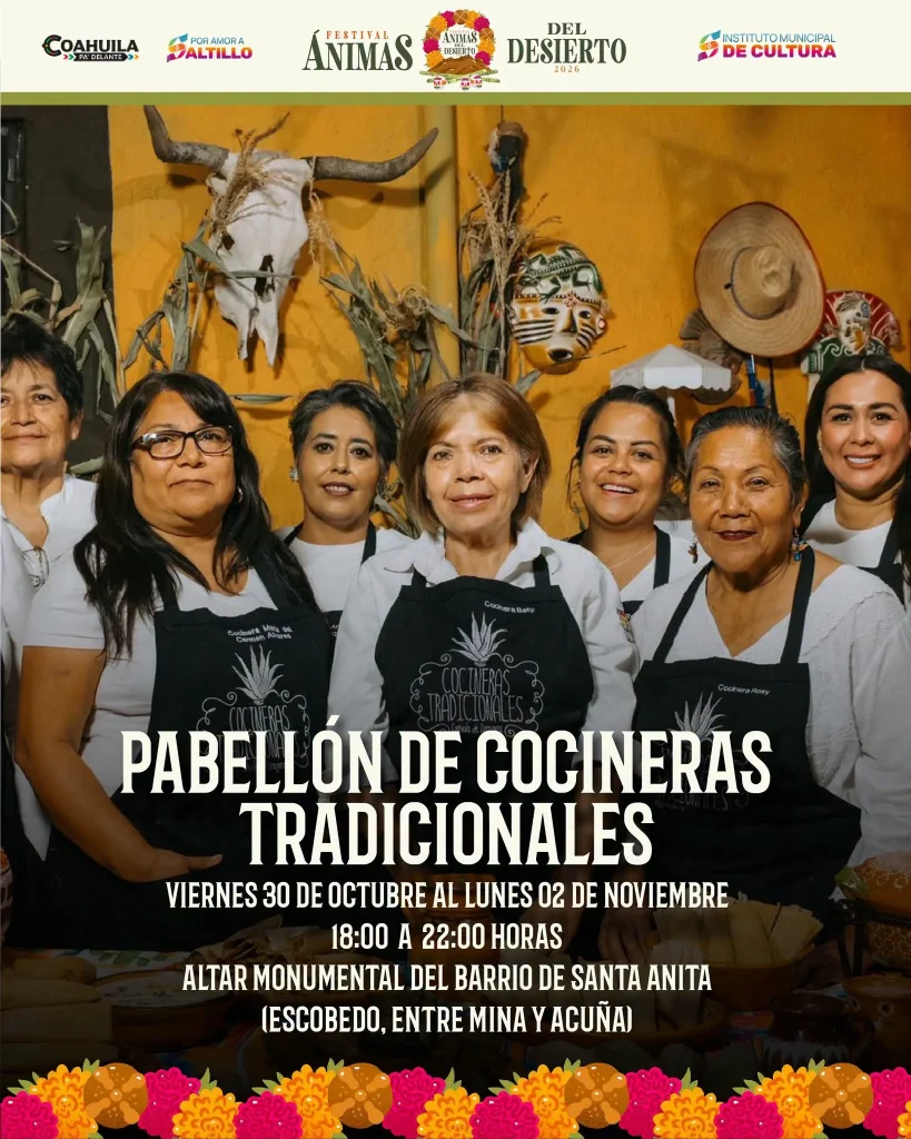 Pabellón de Cocineras Tradicionales en el Altar Monumental del Barrio de Santa Anita