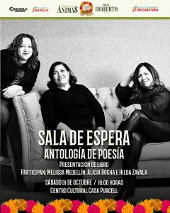 Sala de Espera, antología de poesía, presentación de libro en Casa Purcell