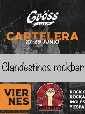 Clandestino's Rockband en Gröss Moto Customs